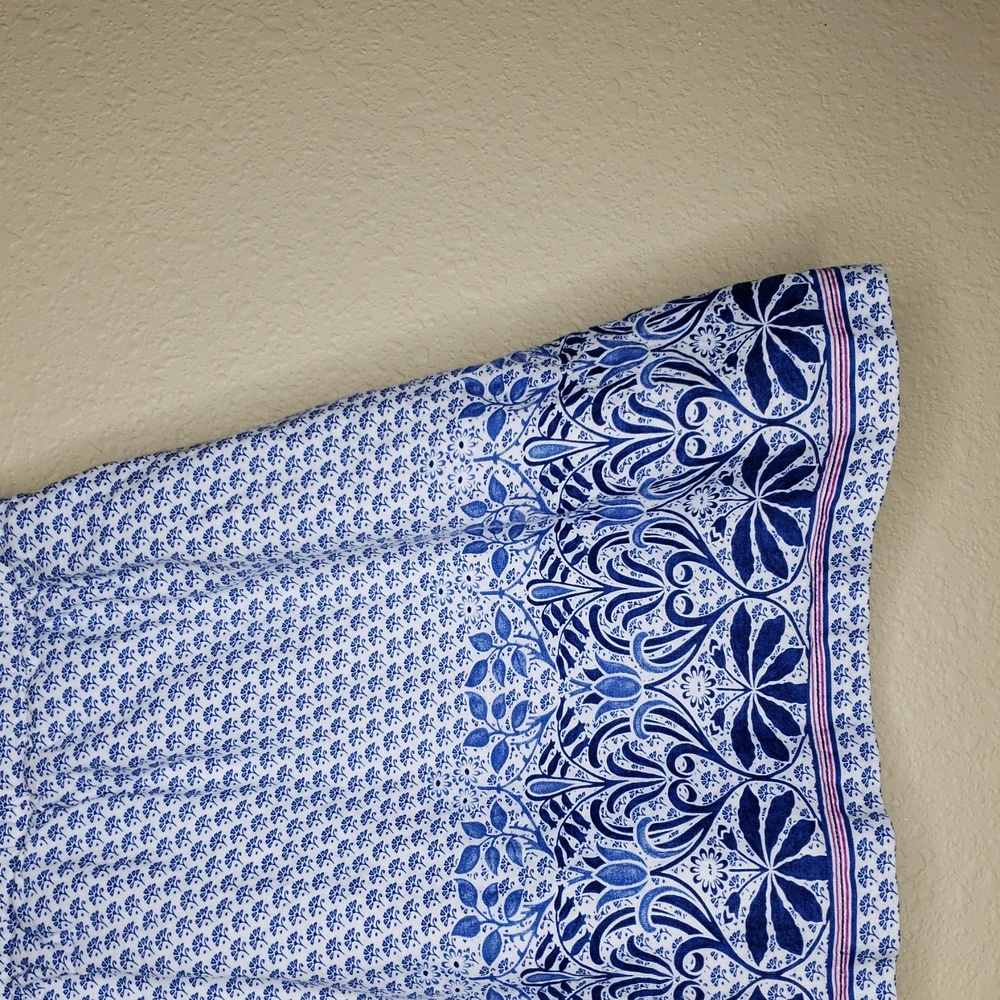 Tommy Bahama Havana Baroque Linen Cotton Swing Mini Skirt Size S Bohemian Beach - Picture 4 of 13